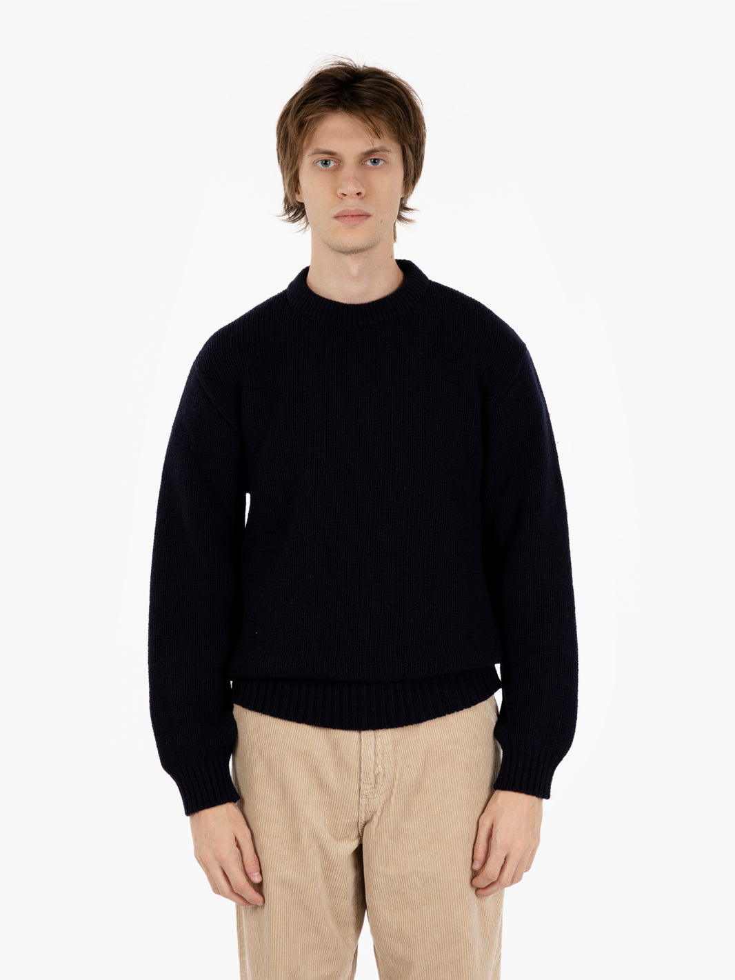 Wool Ellis sweater navy / off white