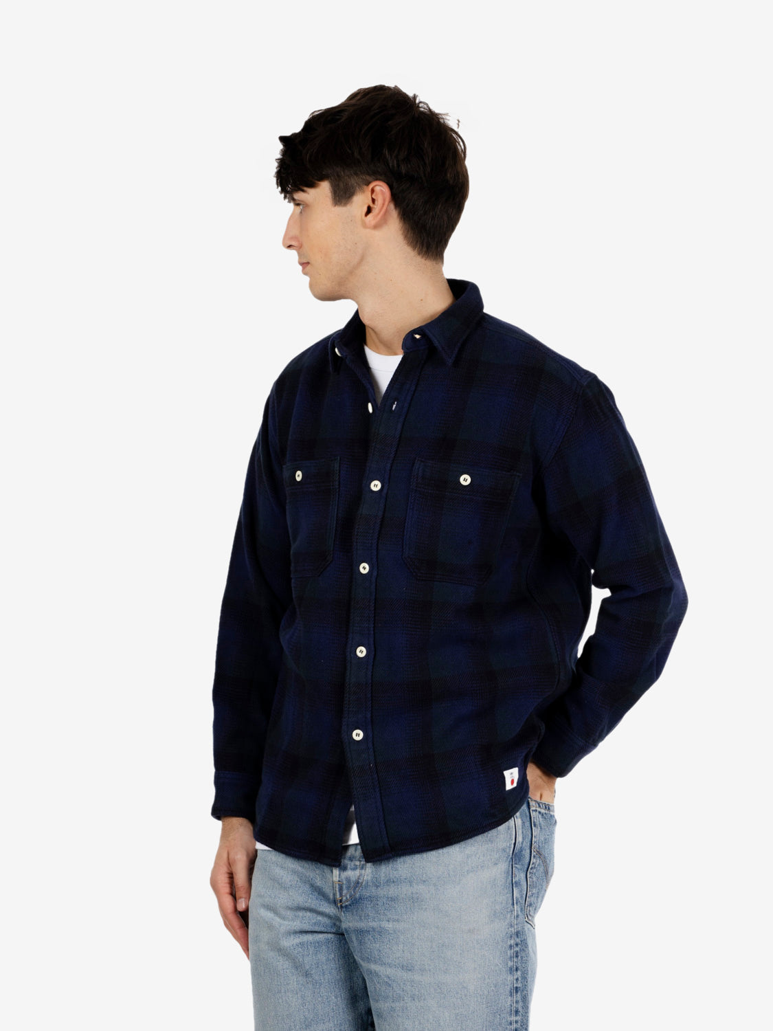 Work shirt Japan blu / green