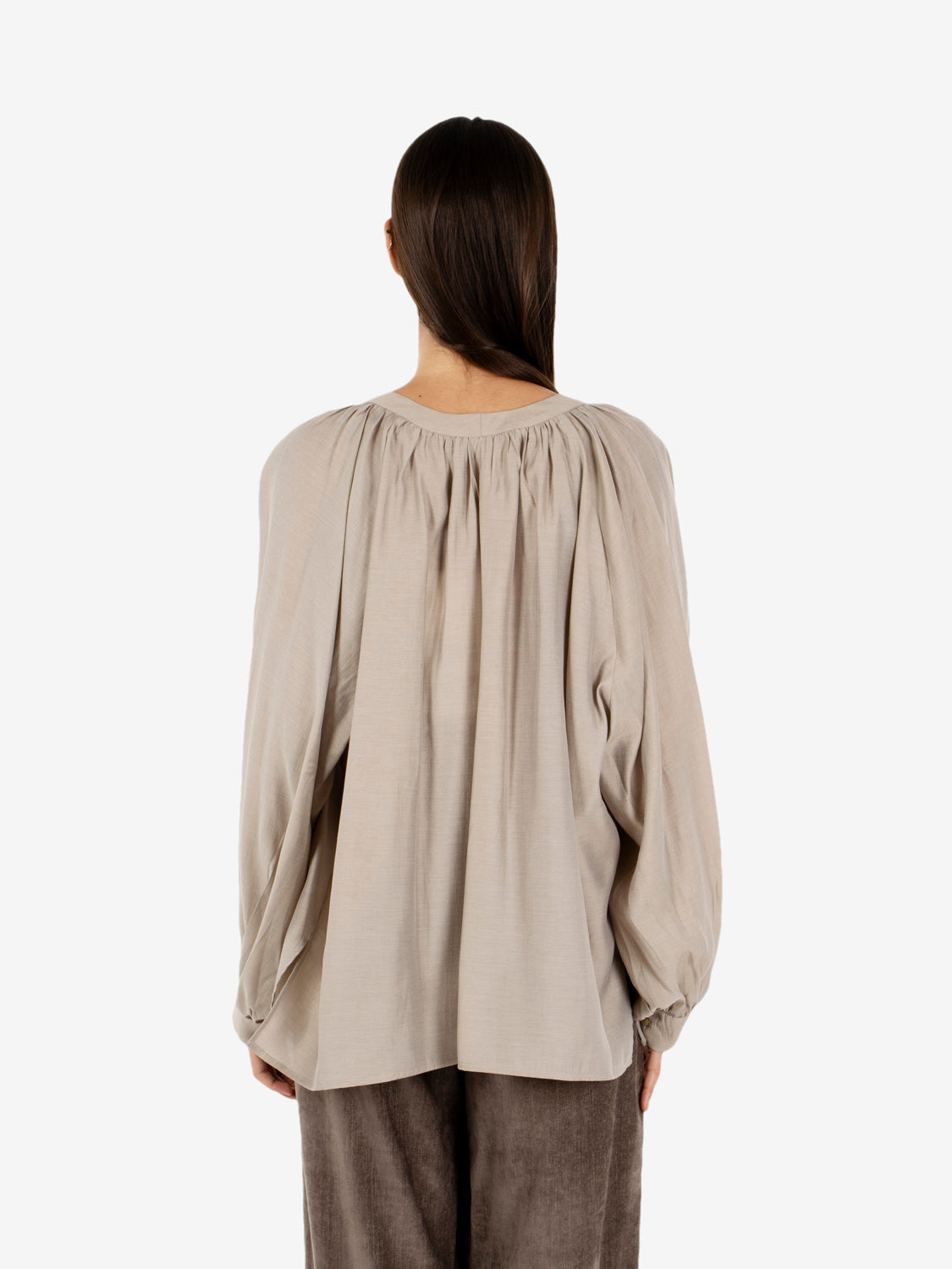 OVERSIZE BEIGE SHIRT EFW260105_052