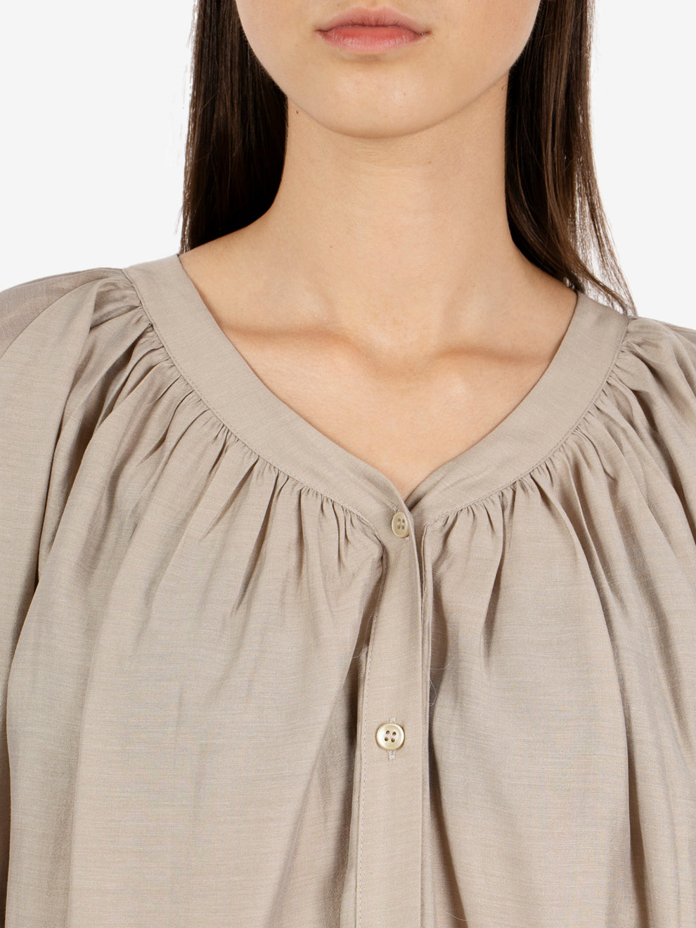 OVERSIZE BEIGE SHIRT EFW260105_052