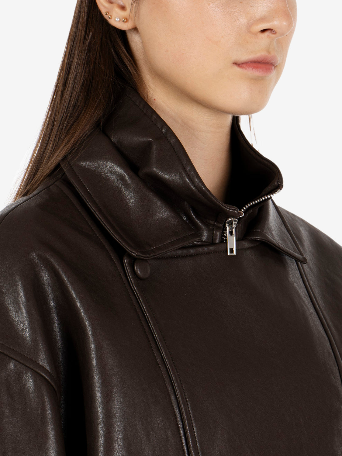 FAUX LEATHER BOMBER JACKET EFW260038_094