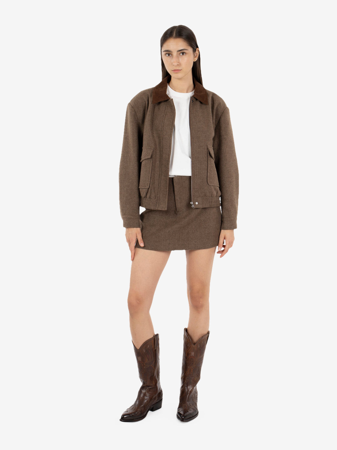 BROWN BOMBER JACKET EFW260016_038