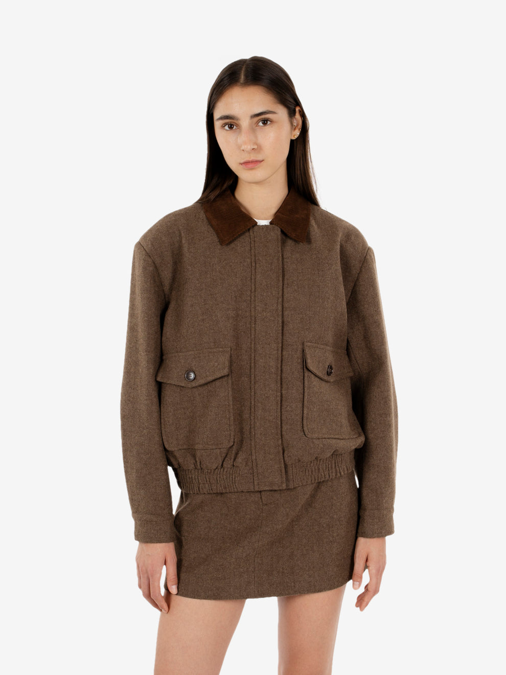 BROWN BOMBER JACKET EFW260016_038