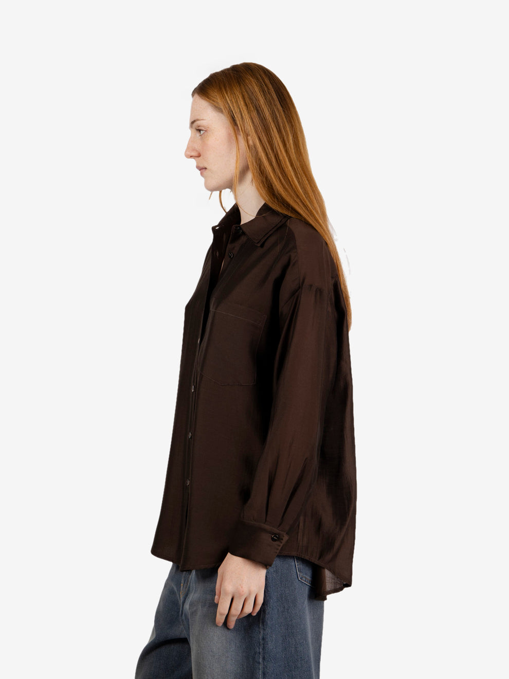 Camicia doppio colletto moro