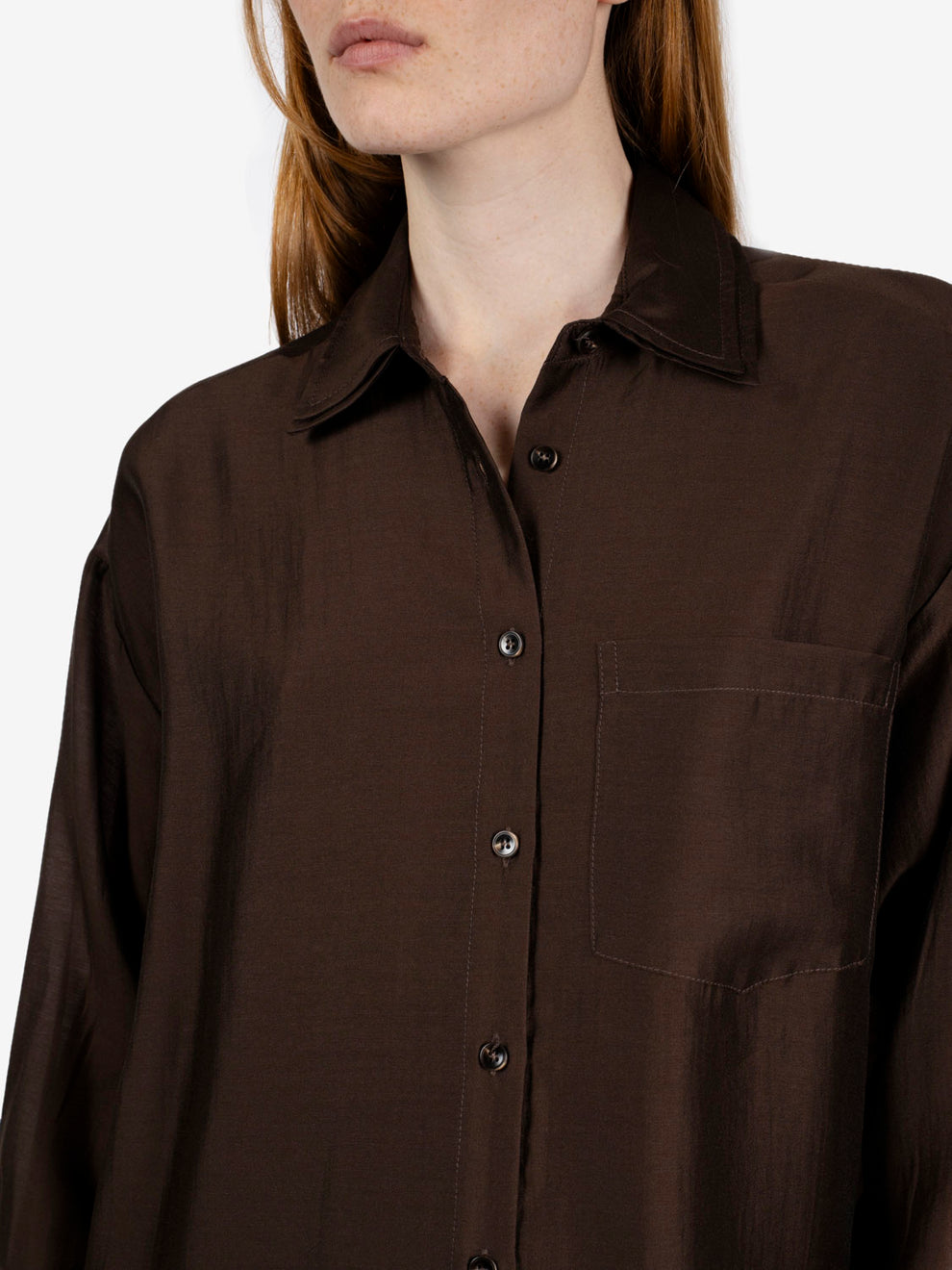 Camicia doppio colletto moro