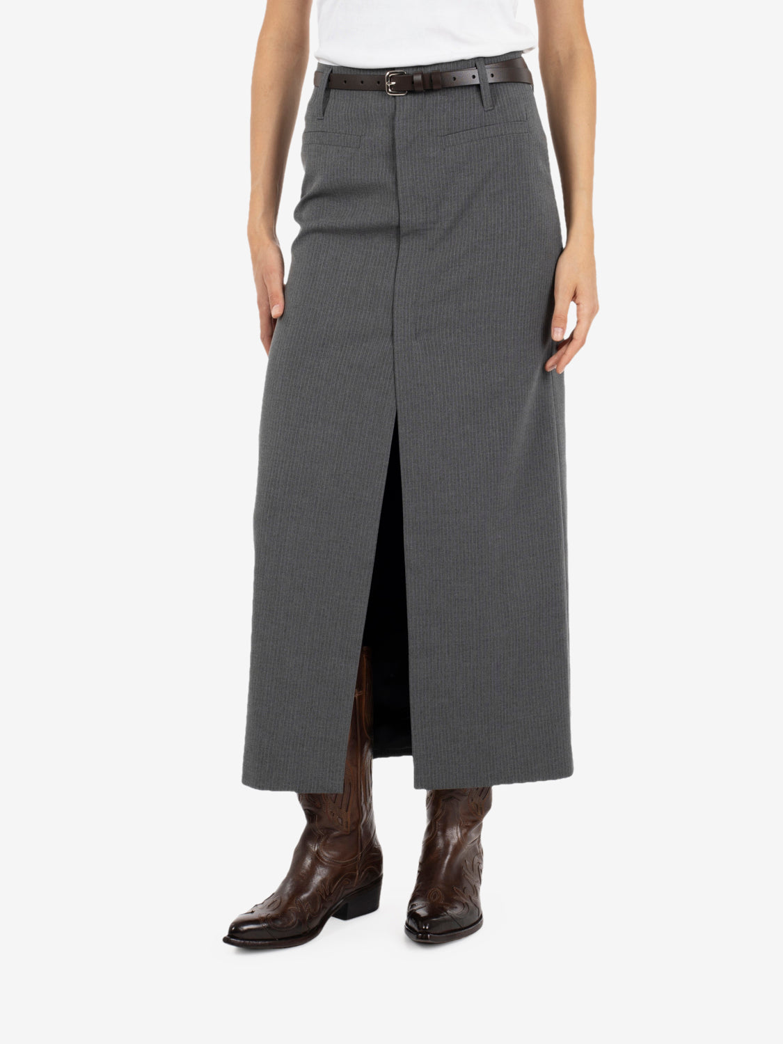 GREY PENCIL SKIRT EFW260247_072