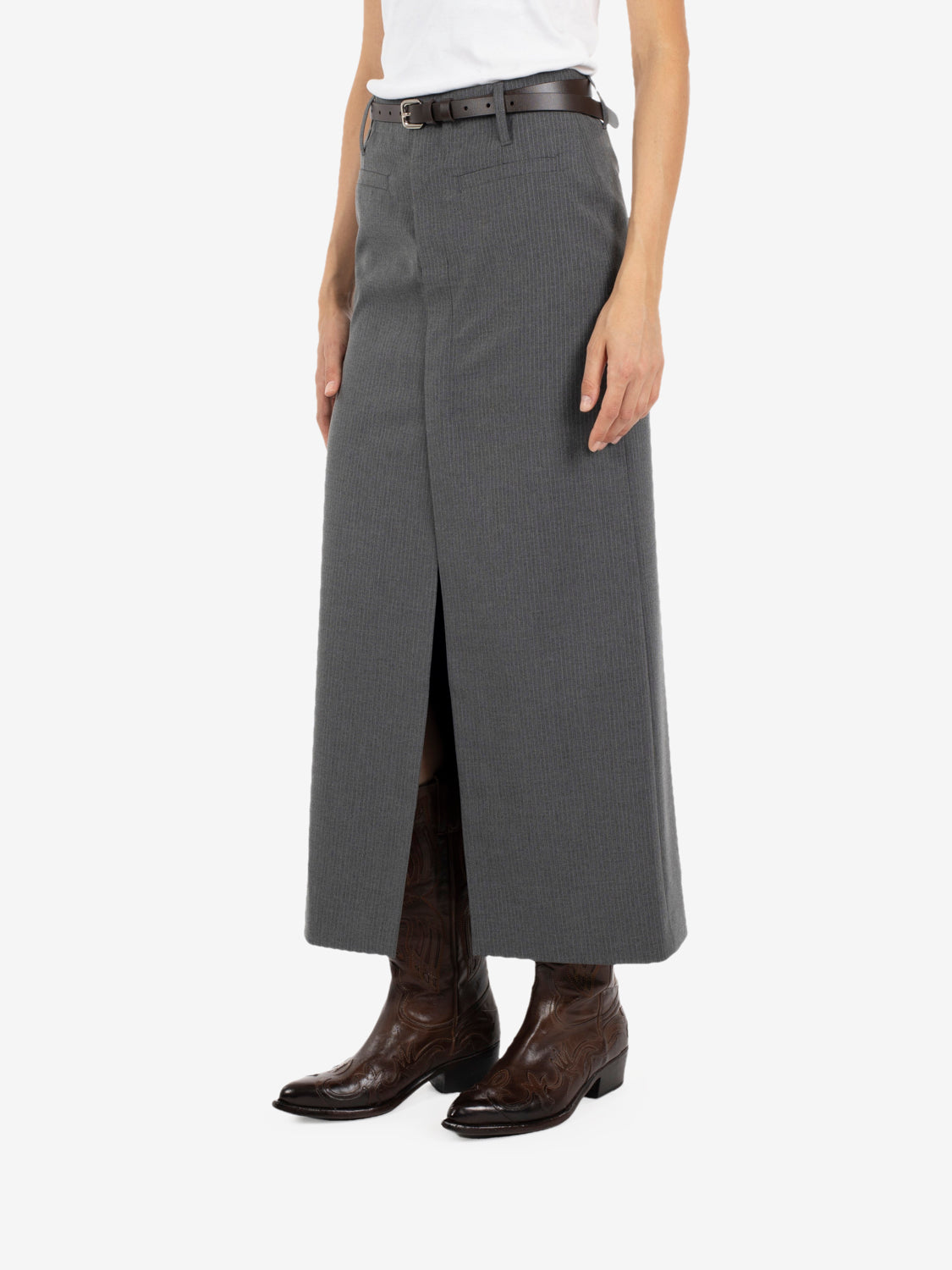 GREY PENCIL SKIRT EFW260247_072