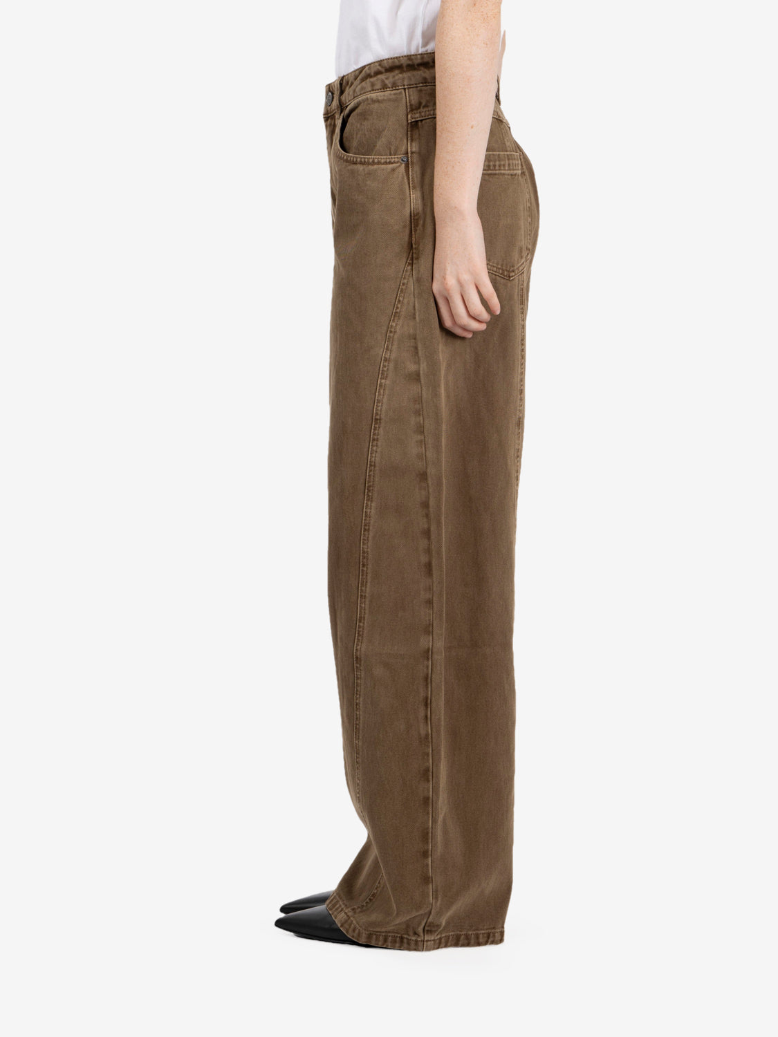 Jeans balloon marrone