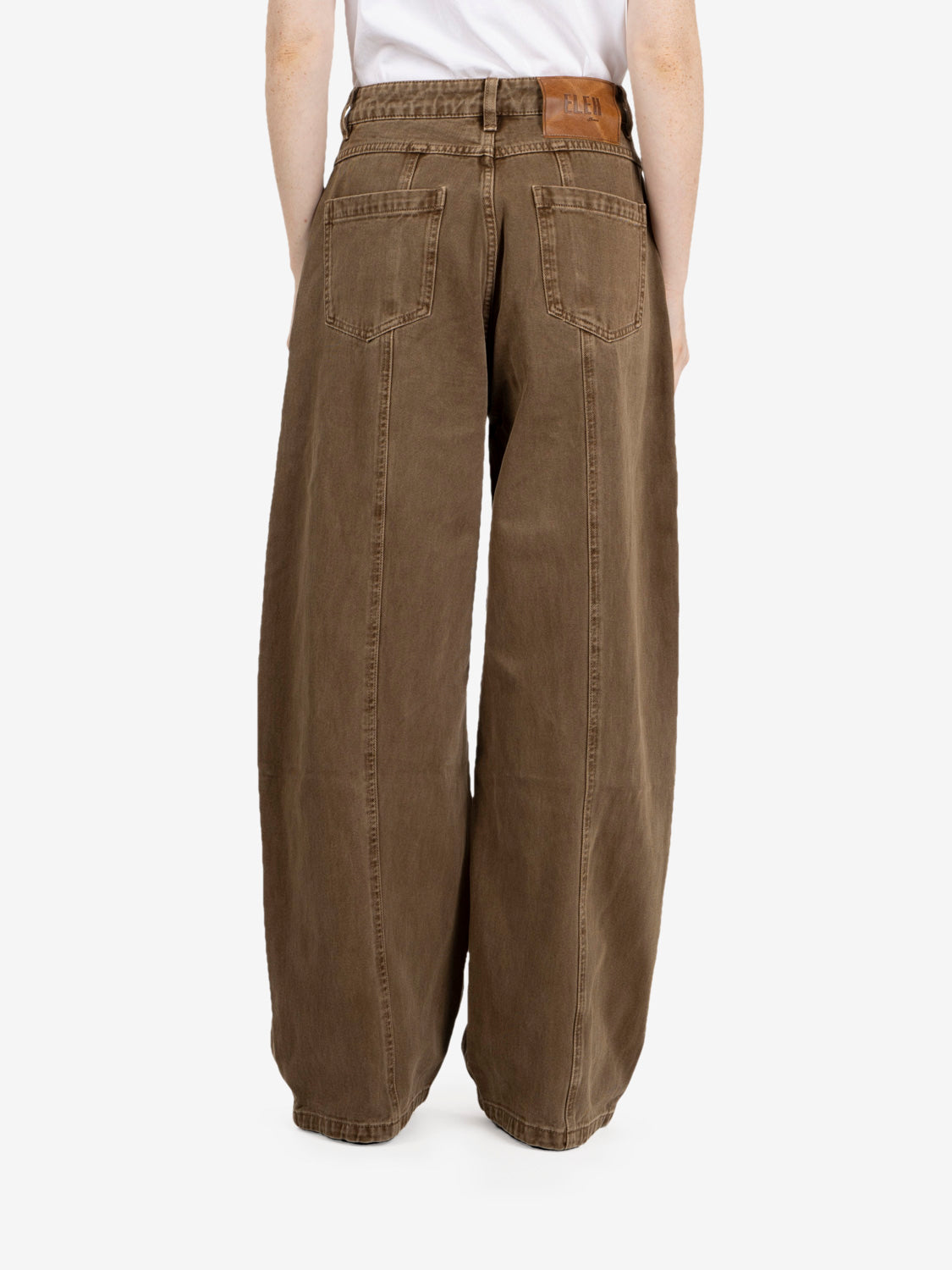 Jeans balloon marrone