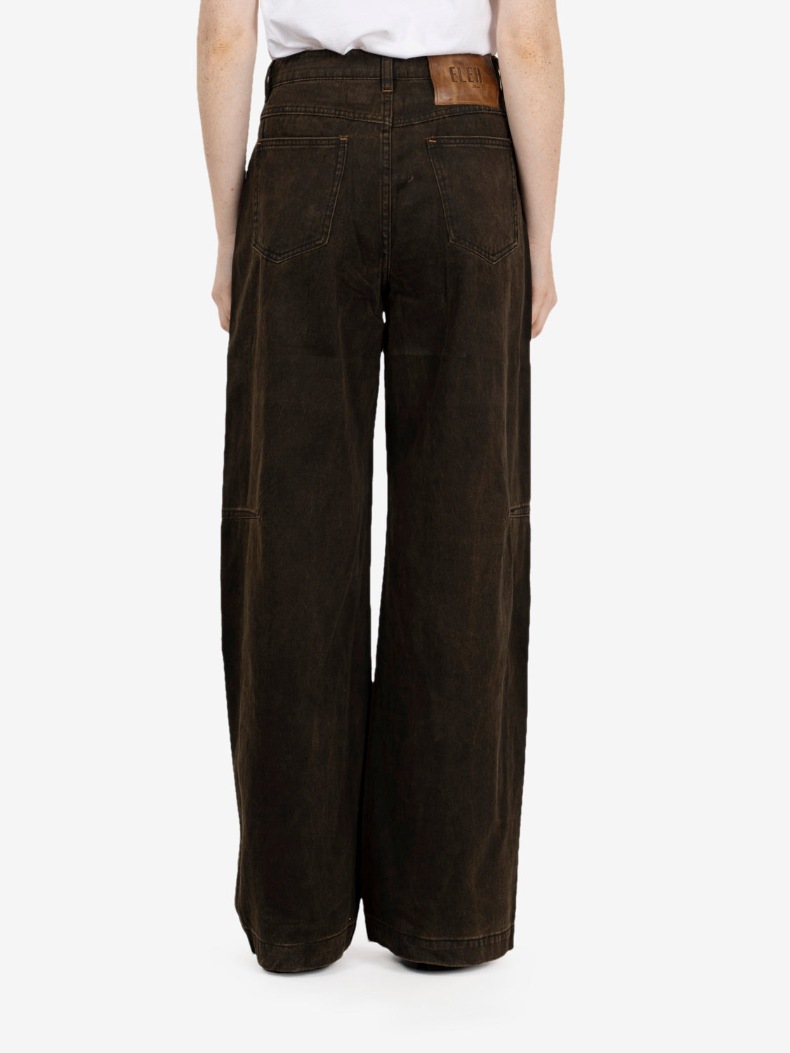 Jeans straight marrone