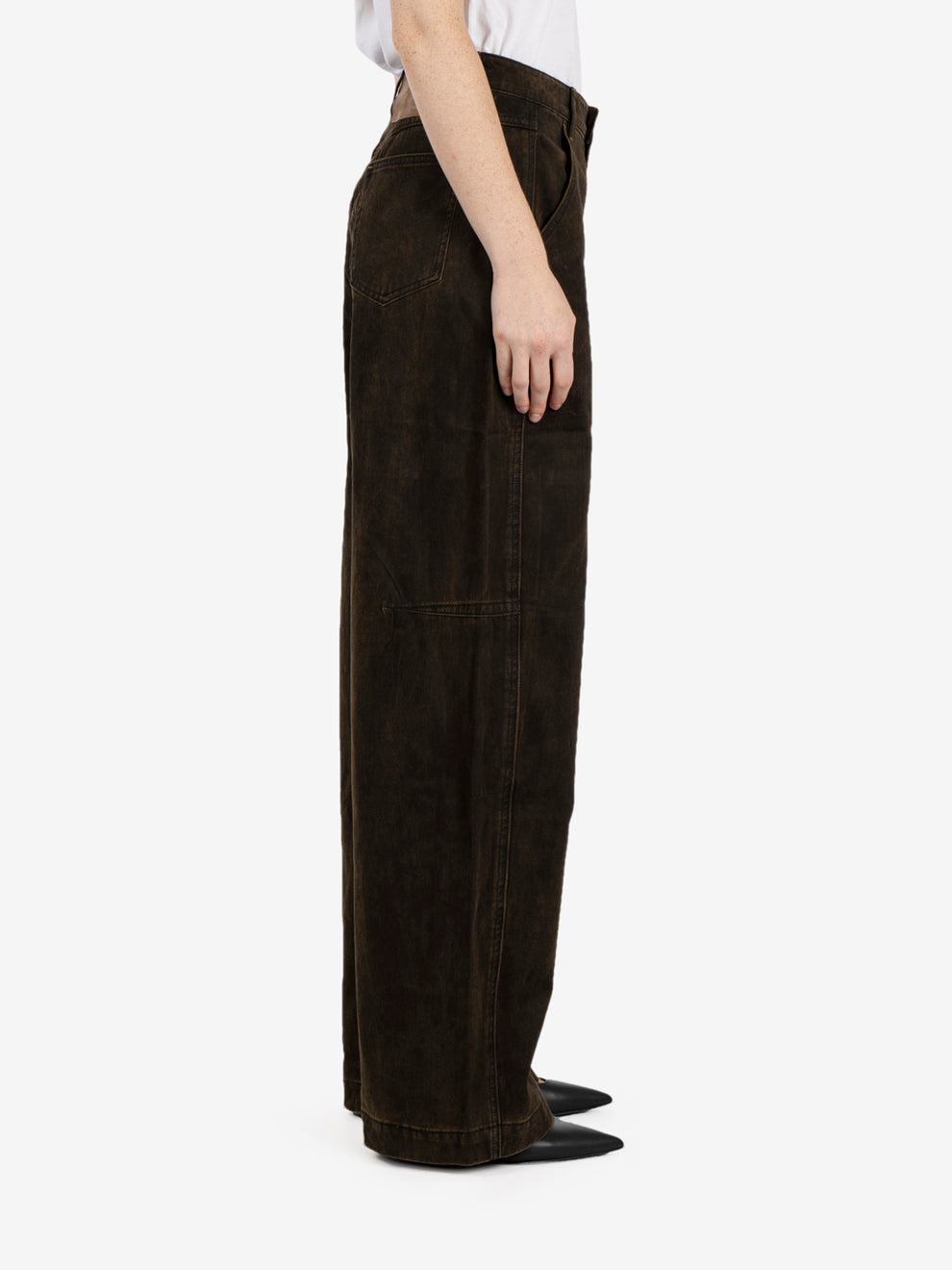 Jeans straight marrone