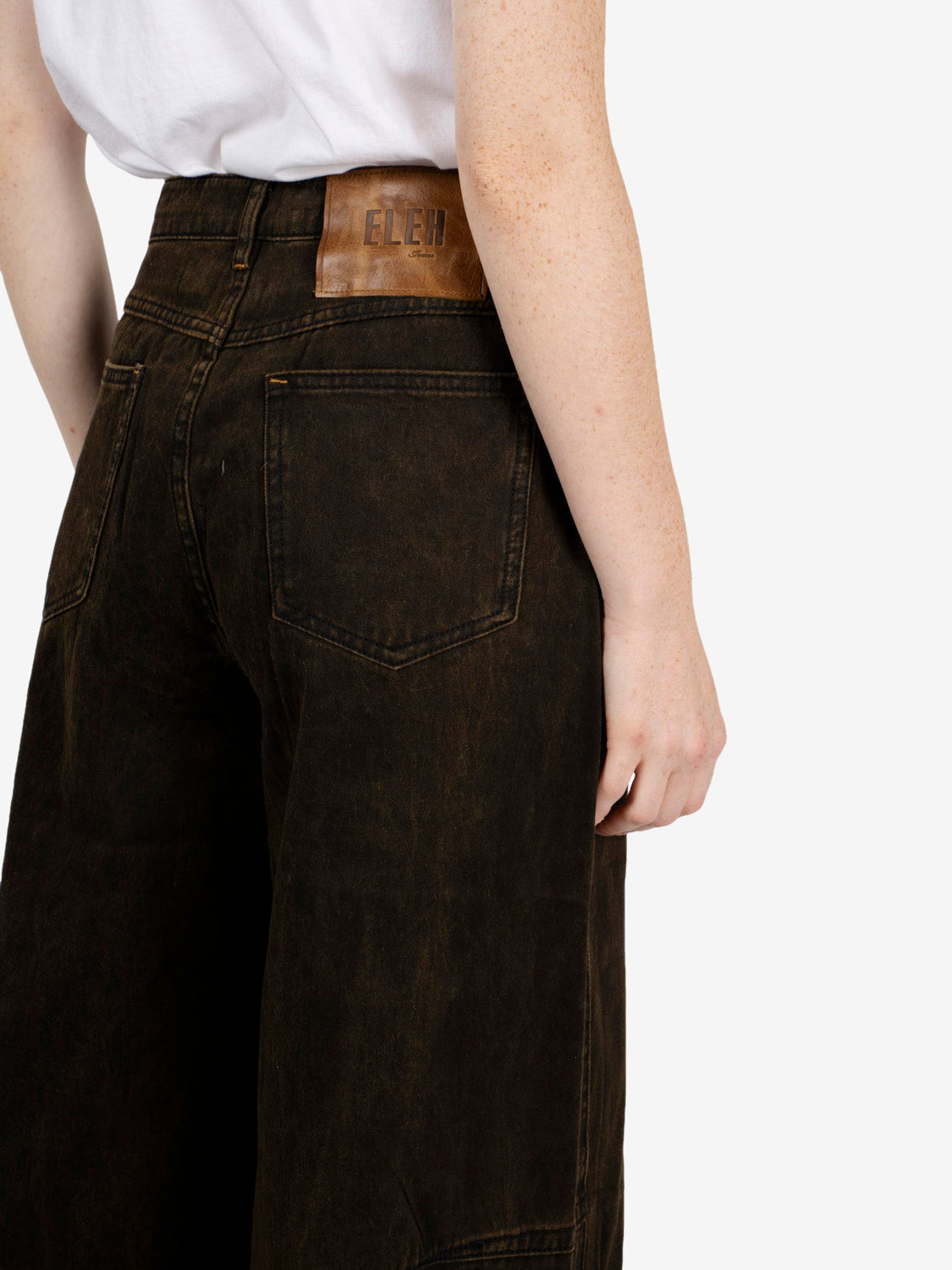 Jeans straight marrone