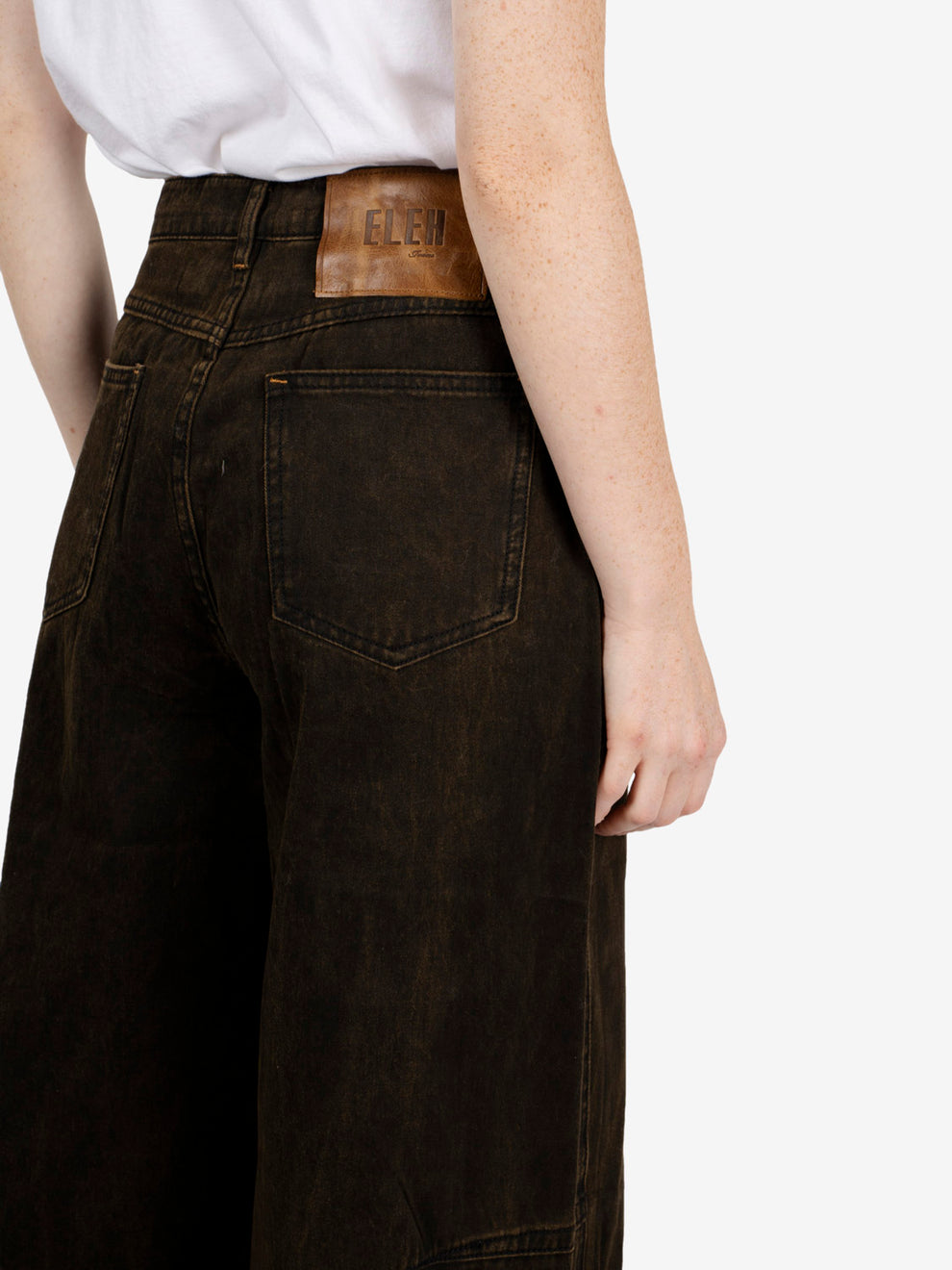 Jeans straight marrone