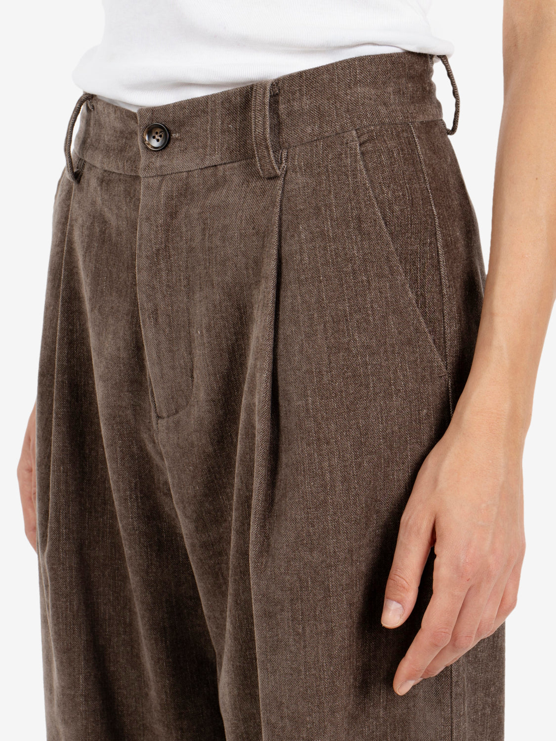 SMOOTH MUD VELVET TROUSERS EFW260259_064