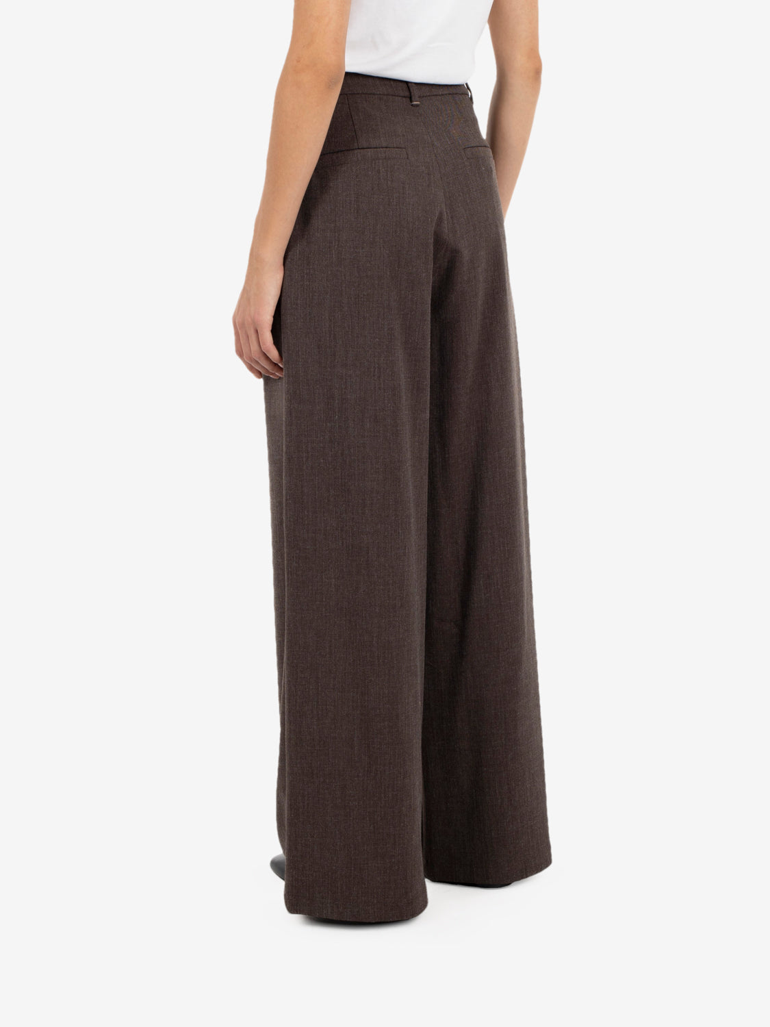 DARTED TROUSERS DARK BROWN EFW260013_094