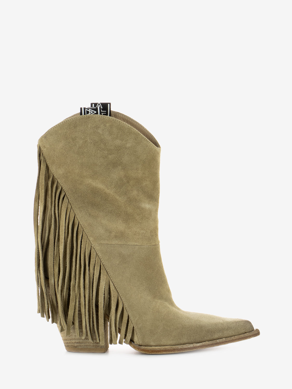 Stivali texani con frange camel