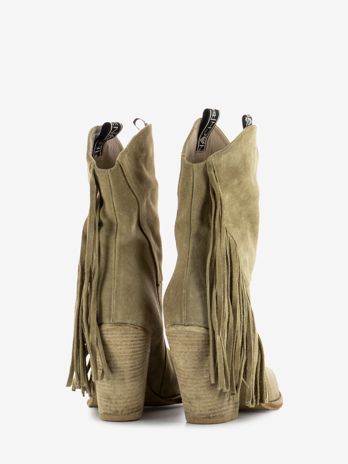Stivali texani con frange camel