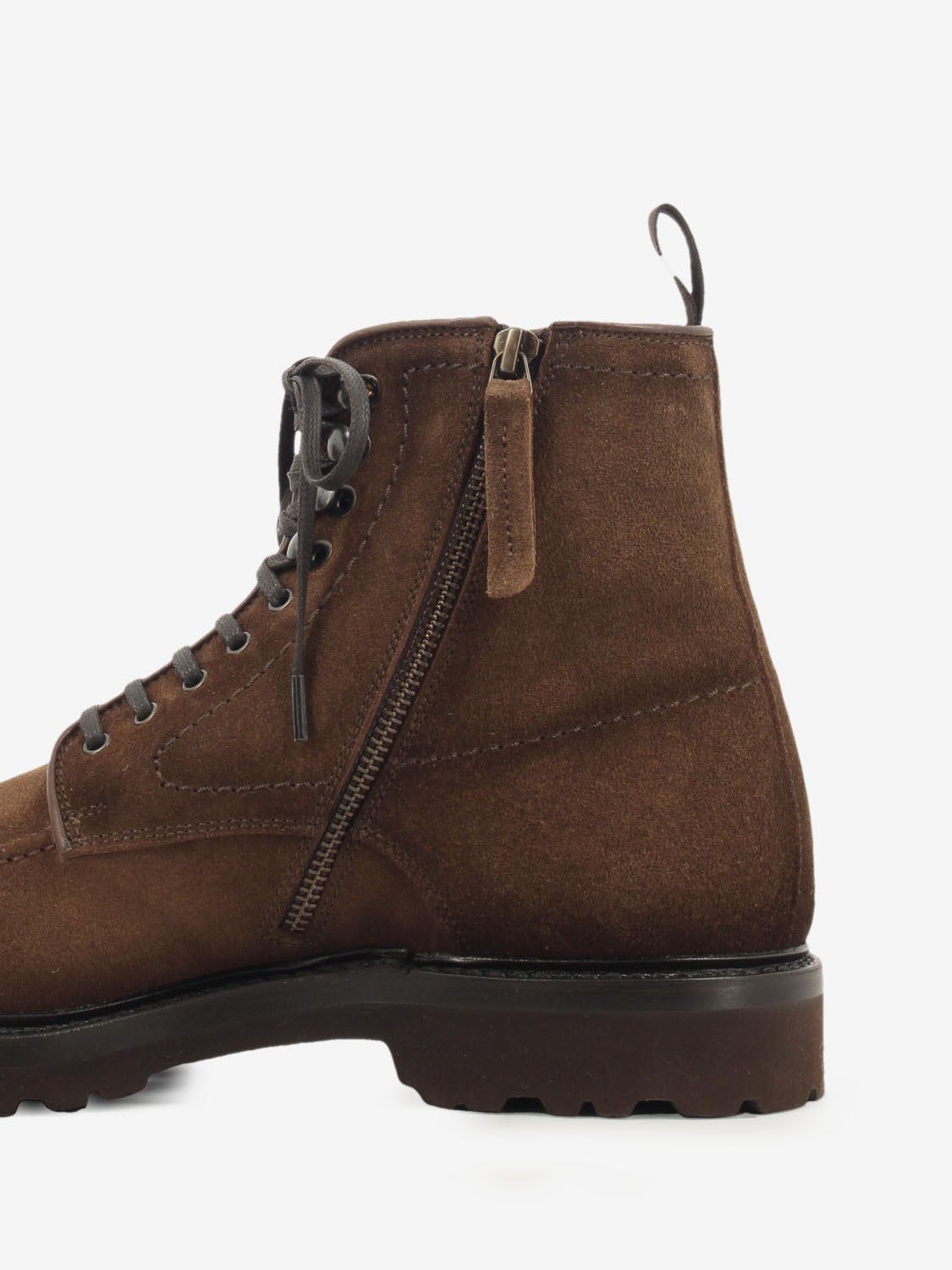 Anfibio in suede testa di moro
