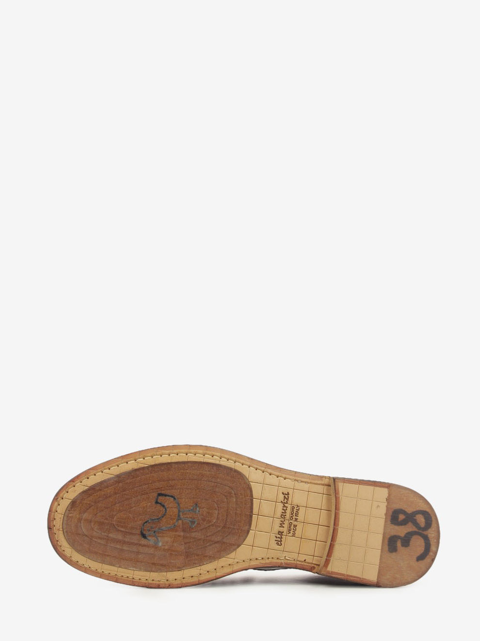 Dark brown crocodile-effect leather loafer
