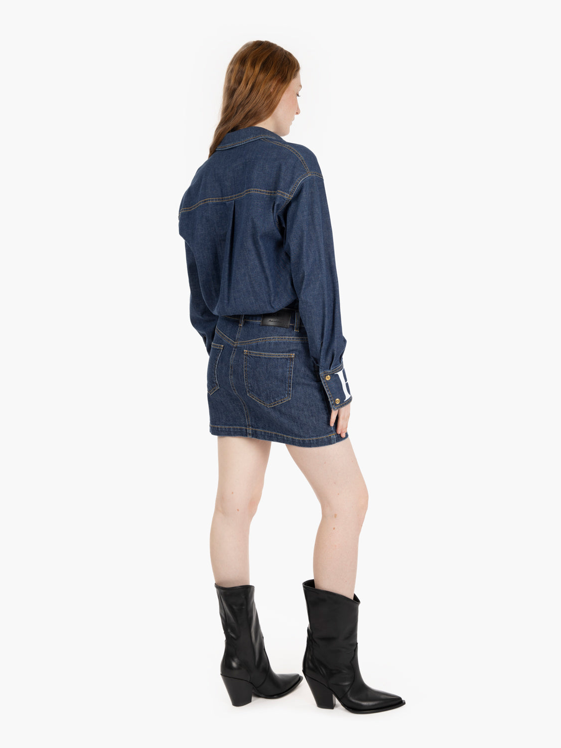 Blue denim dress