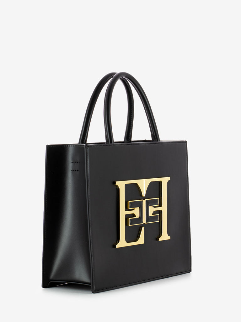 ELISABETTA FRANCHI - Borsa a mano media con logo nera