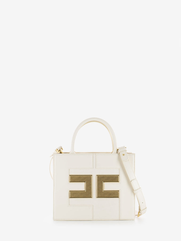 ELISABETTA FRANCHI - Borsa a mano piccola con logo burro