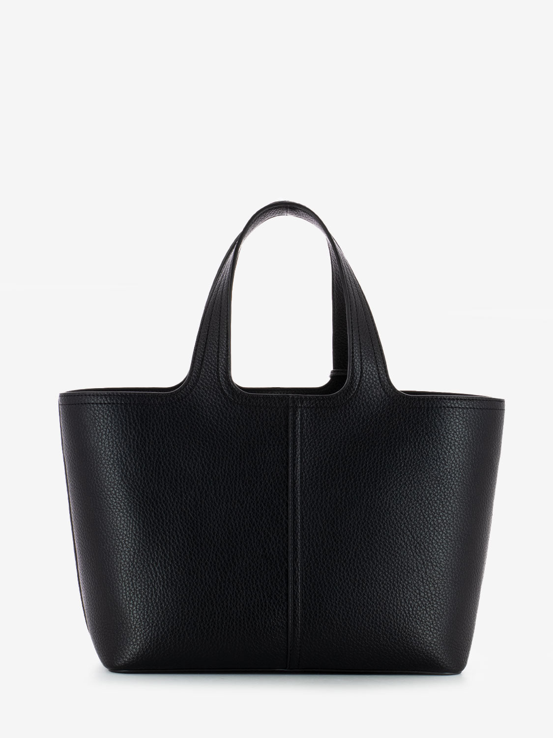 Medium black eco-leather bag