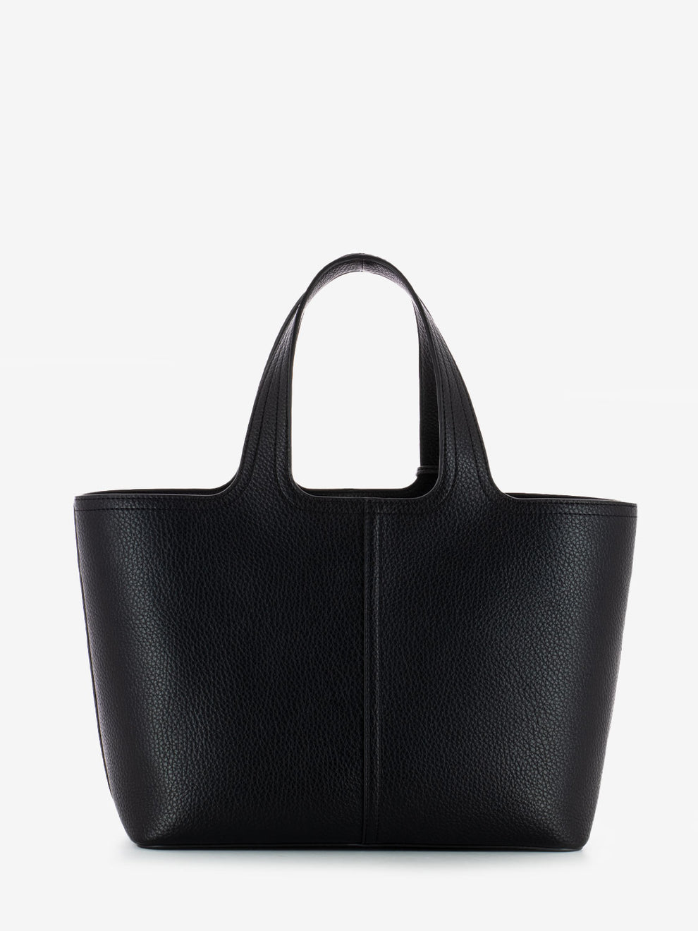 Medium black eco-leather bag