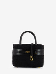 ELISABETTA FRANCHI - Borsa piccola a mano in jacquard nera