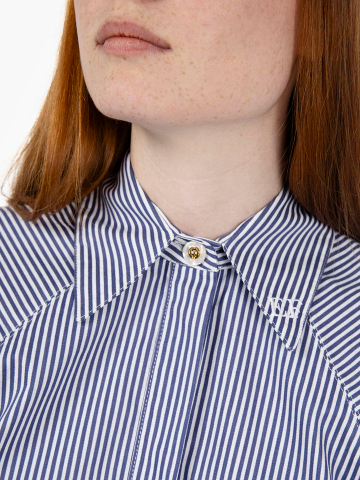 Elisabetta Franchi Camicia in popeline a righe EFCA243.0