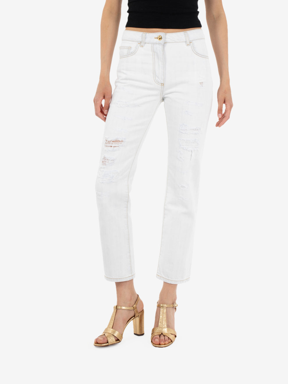 Bleached Destroyed Jeans