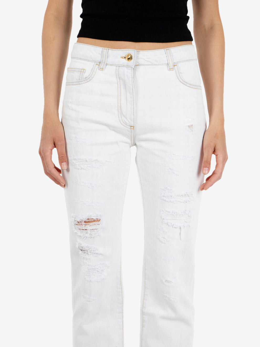 Bleached Destroyed Jeans