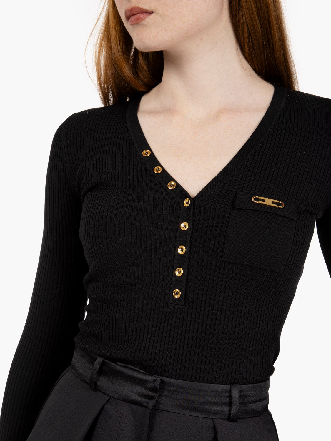 BLACK TRICOT SWEATER MK12B56E2_110