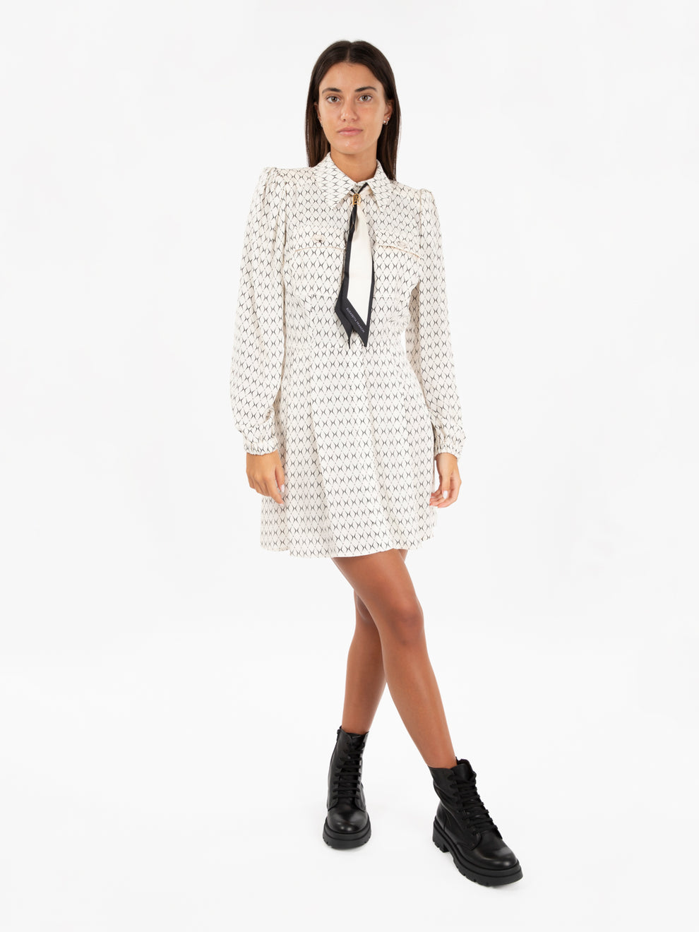 Minidress Elisabetta Elisabetta Franchi Black And White Dress