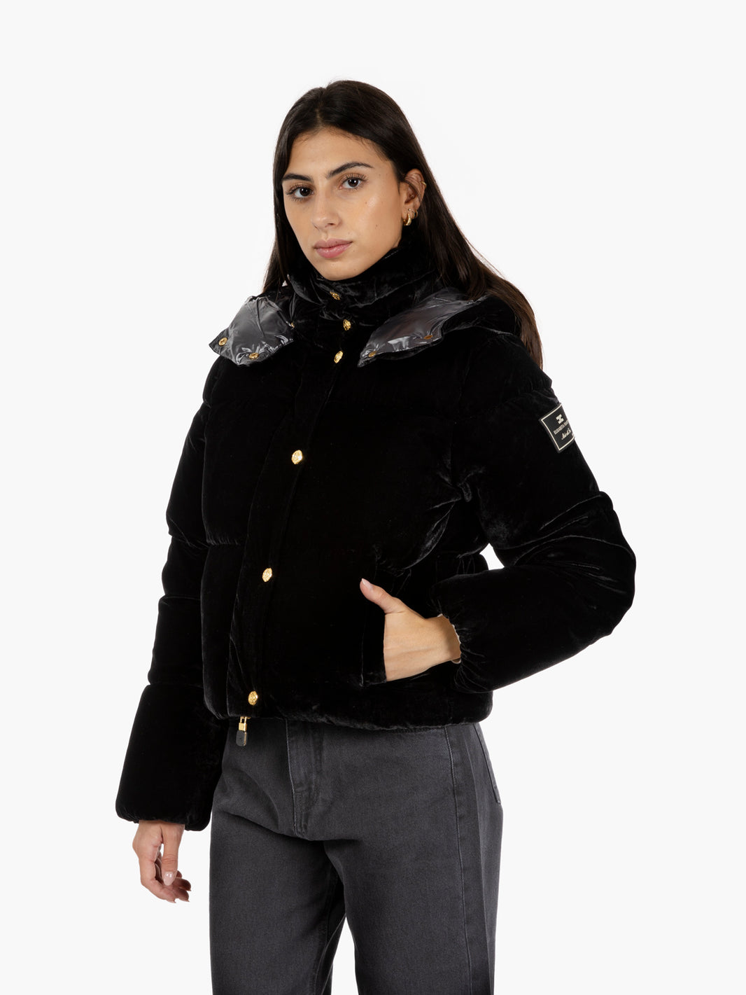 BLACK PADDED JACKET PI82D56E2_110