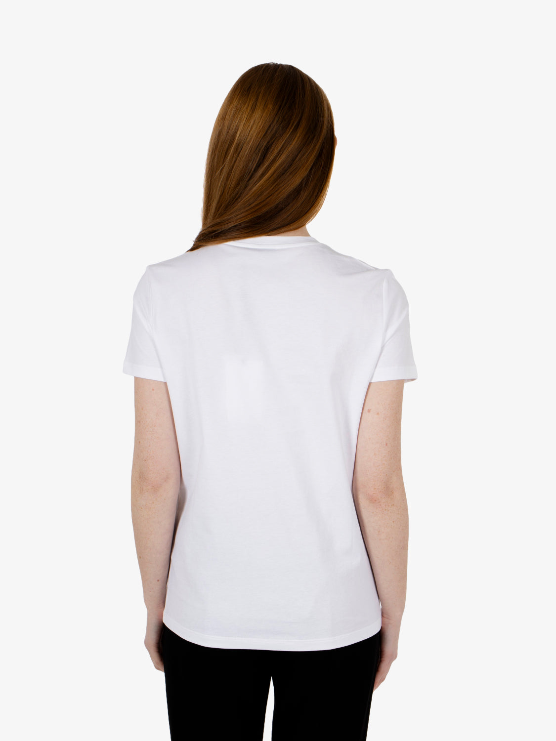Jersey T-shirt with embroidered white logo