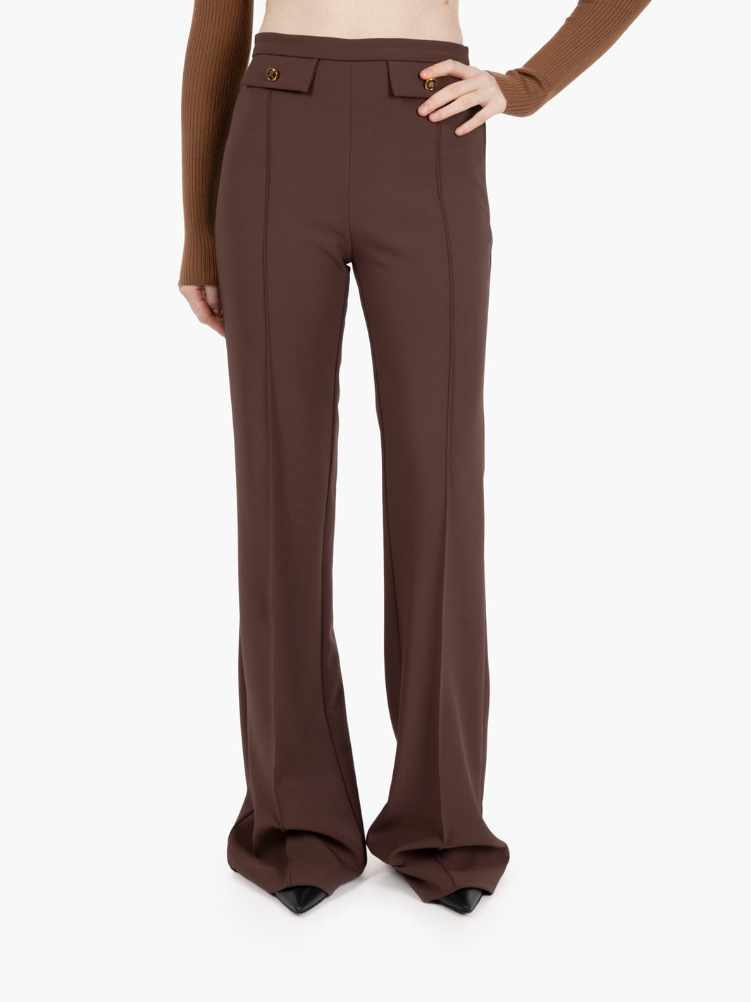 Pantaloni in doppio crêpe