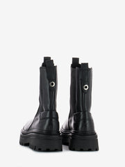 ELVIO ZANON - Chelsea boots con suola carro armato nero