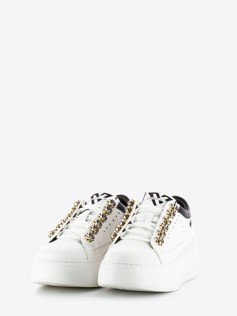 EMANUELLE VEE - Sneakers Bice strass white / black