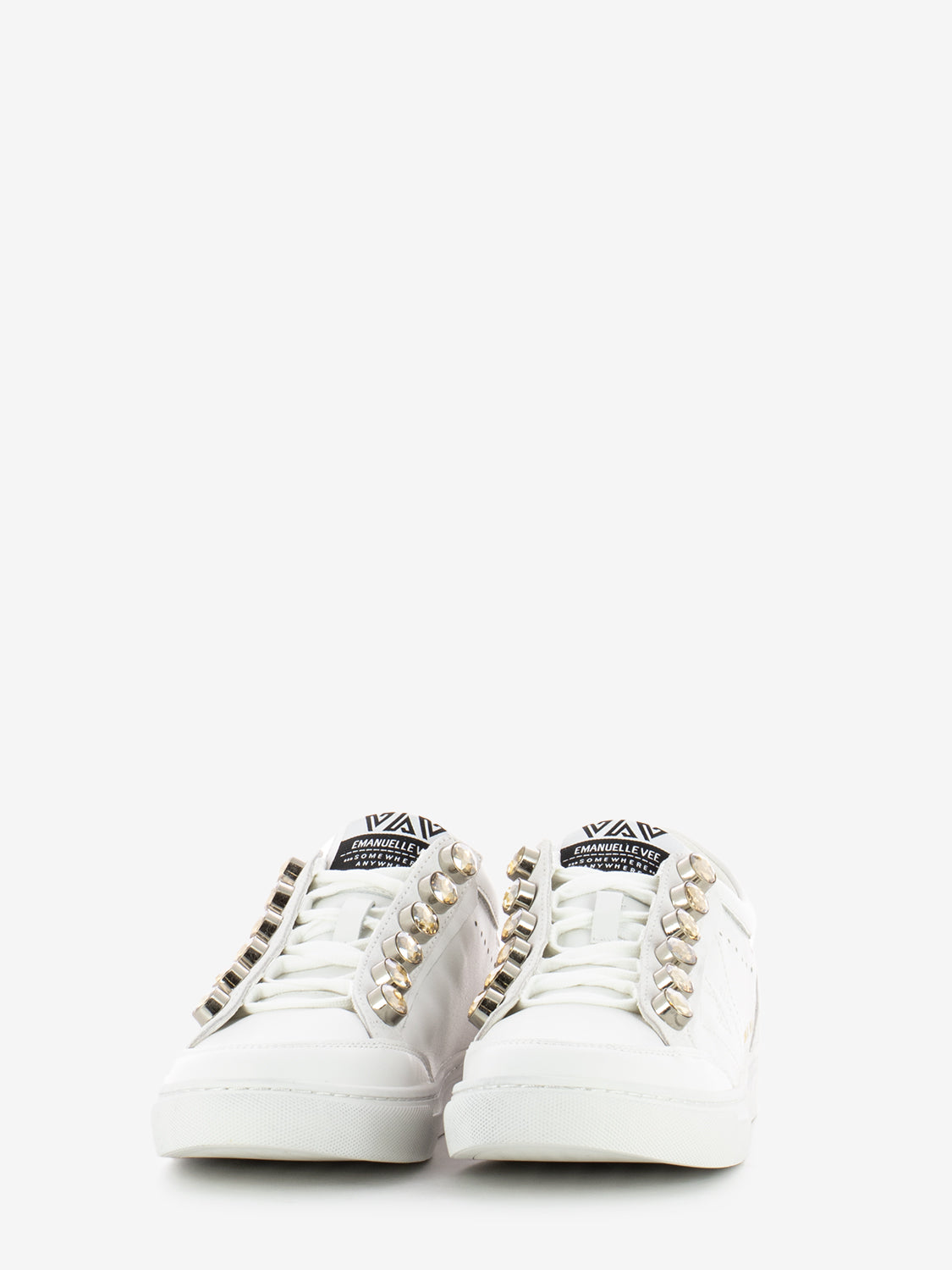 Sneakers Olivia strass white / gold