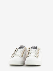 EMANUELLE VEE - Sneakers Olivia strass white / gold