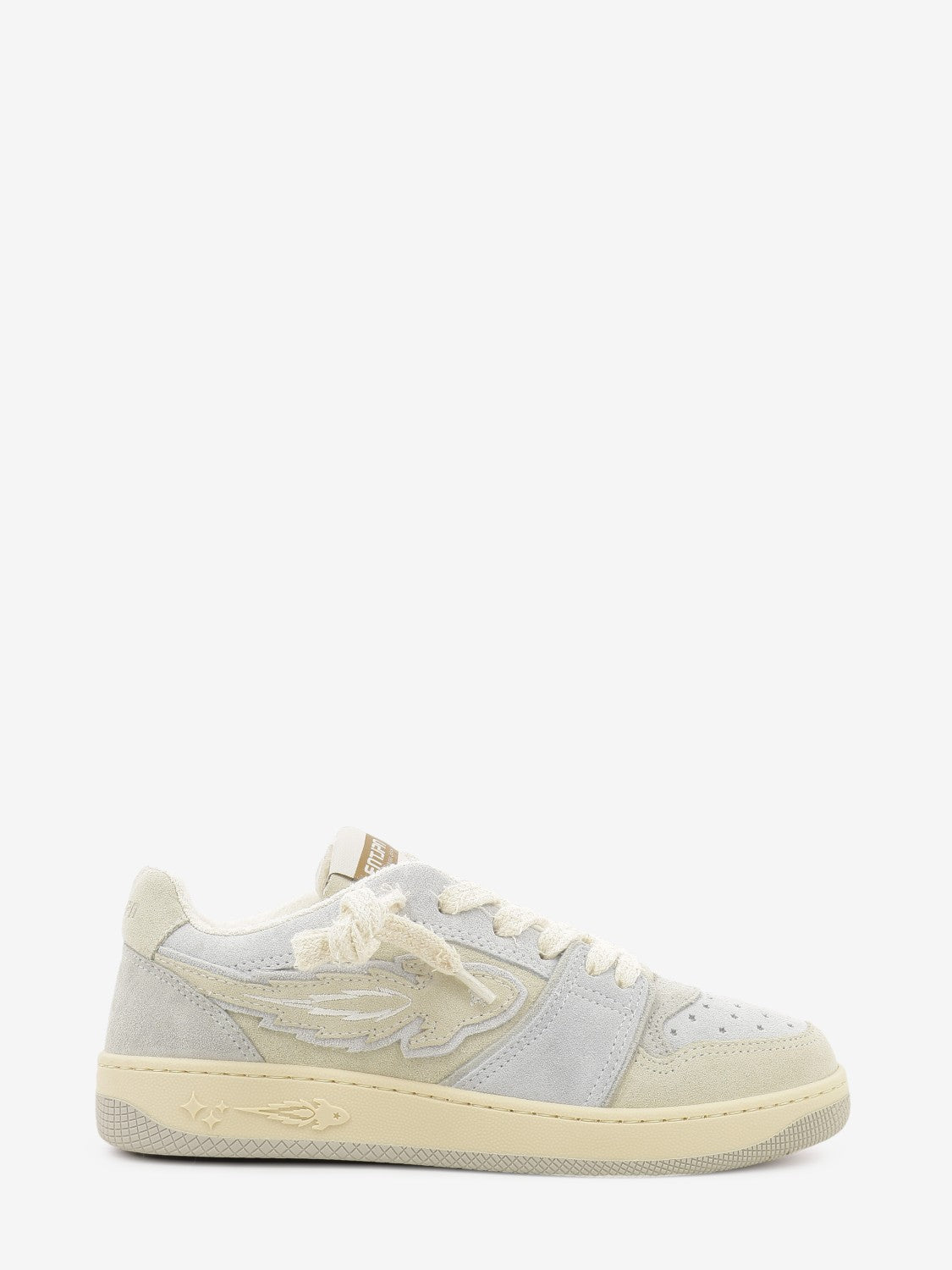 Sneakers Egg Rocket 1 suede white / light gray