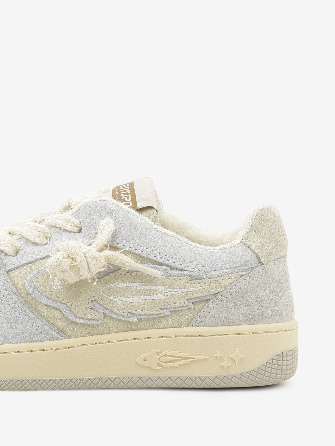 Sneakers Egg Rocket 1 suede white / light gray