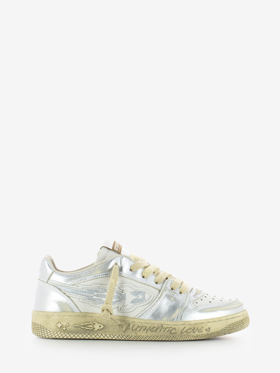 Egg Rocket 4 vintage cow black sneakers