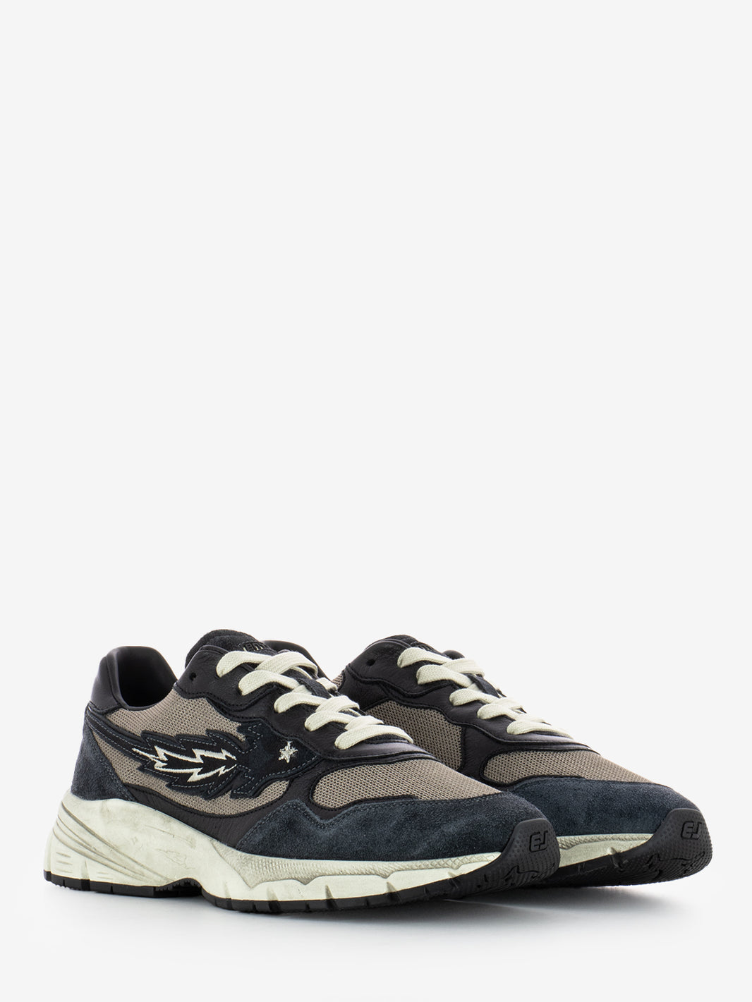 Run Rocket 2 cow suede blue / black sneakers