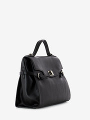 SCERVINO - Borsa large top handle Sally nera