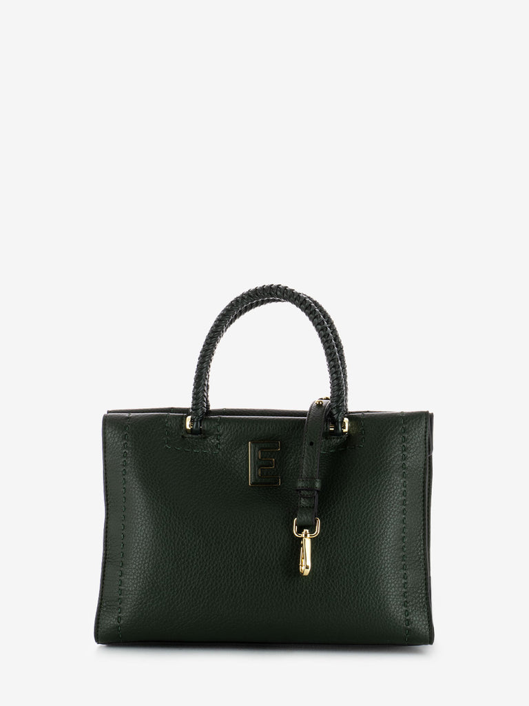 SCERVINO - Borsa small tote Petra dark green