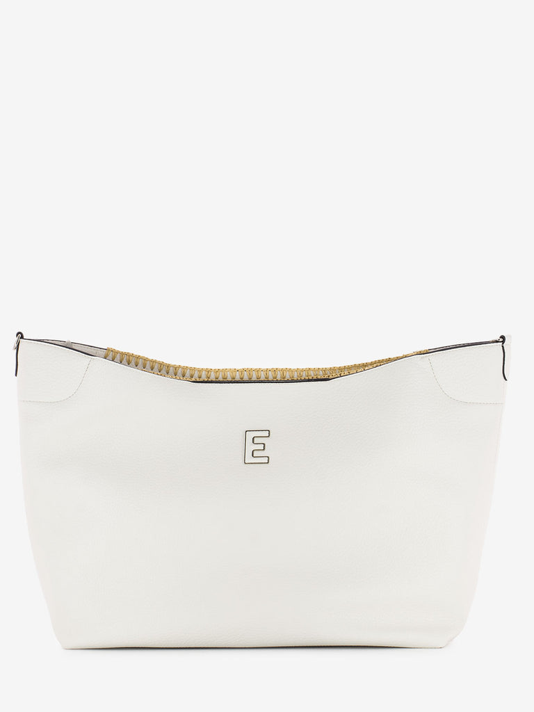 SCERVINO - Large tote Rachele interlacing white