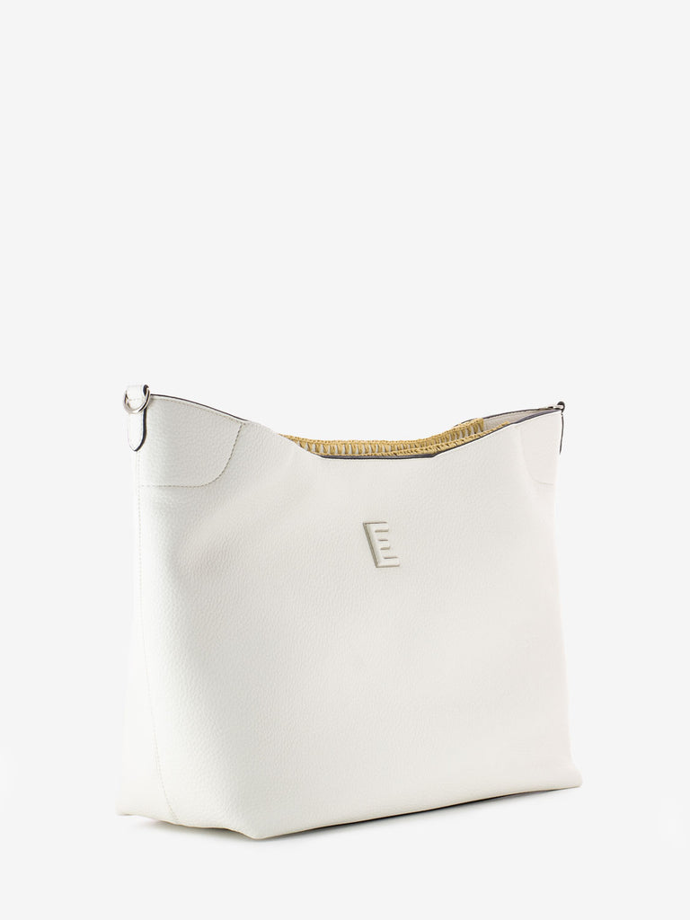 SCERVINO - Large tote Rachele interlacing white