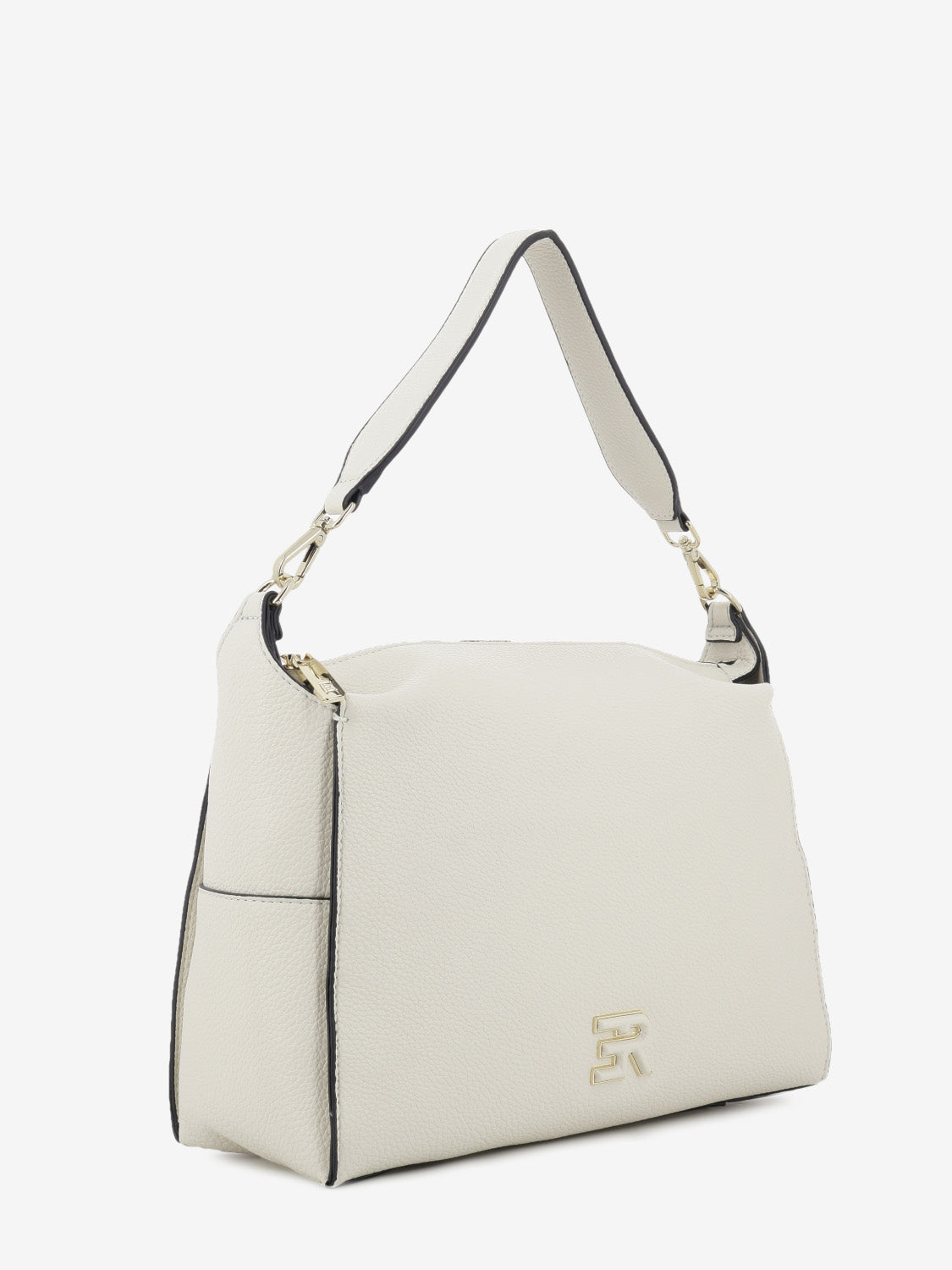 Small hobo Vittoria ivory